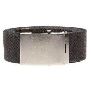 Duke Mens D555 Edward Plain Webbing Belt / Black